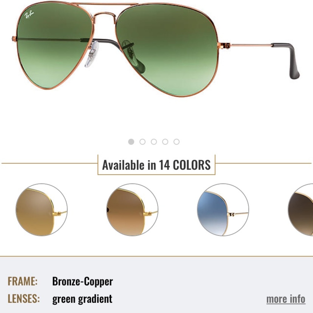 Ray Ban large metal aviators